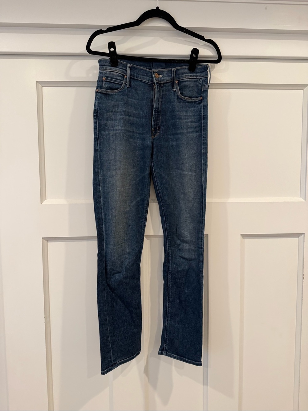 MOTHER The Mid Rise Dazzler Ankle Jeans Blue Size 26